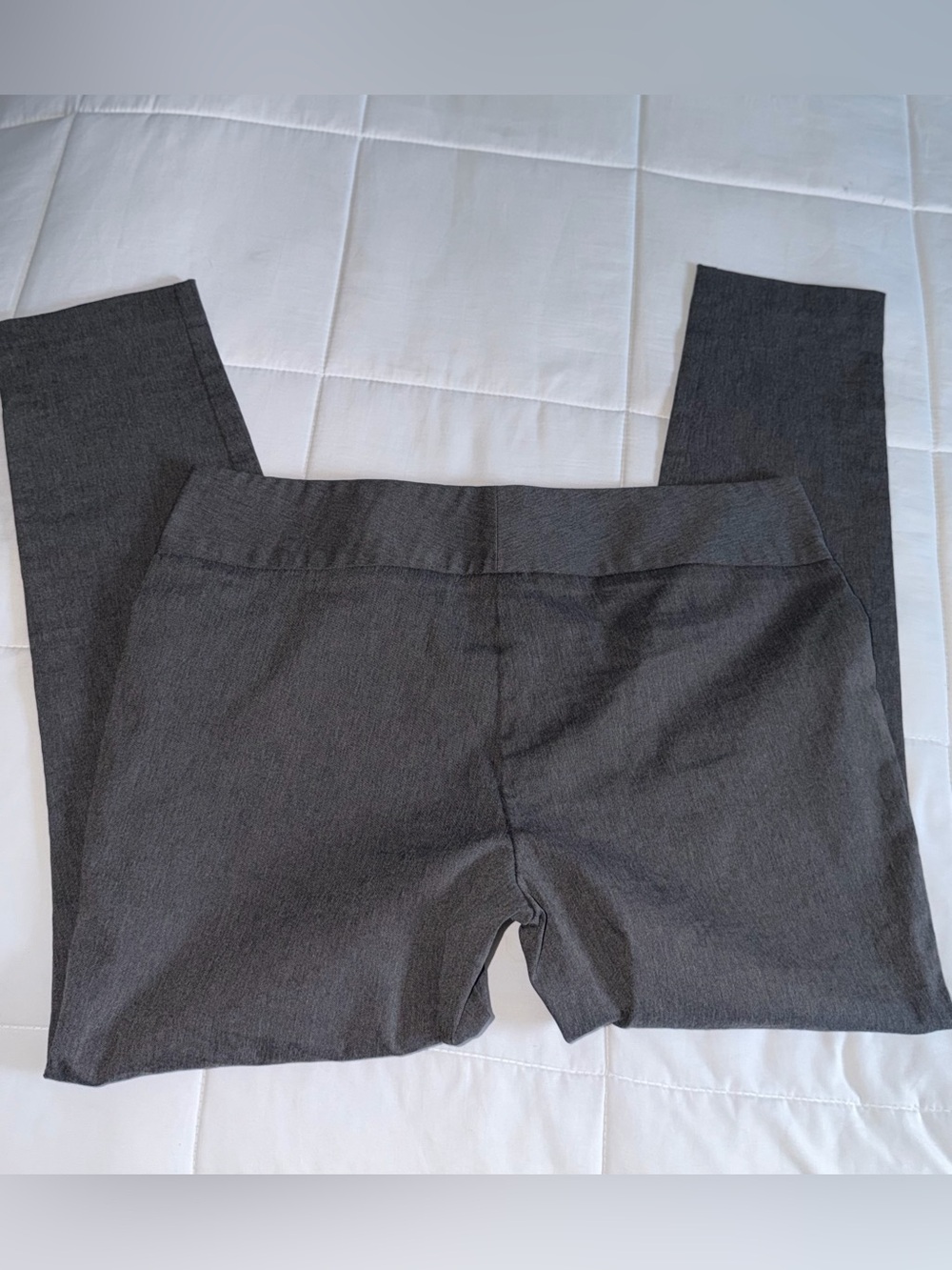 Women’s Charcoal Gray Low Rise Skinny Slacks Y2K Style - XL